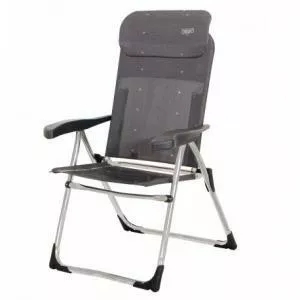 Silla plegable Crespo con reposabrazos ideal para campings y para el exterior de tu caravana o autocaravana.
