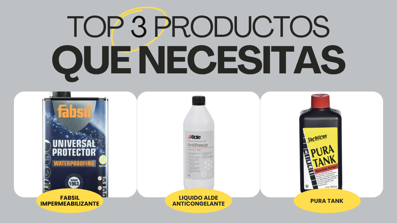Productos imprescindibles para autocaravana