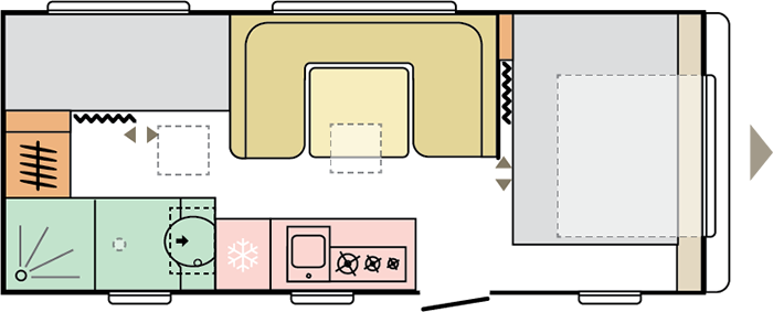 Foto de planta de la Adria Adora 573 PT