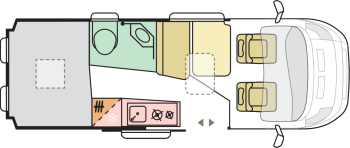 Foto de planta de la Adria Twin 600 SPB