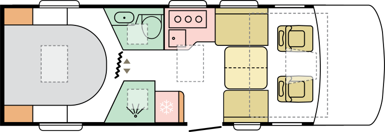 Imagen de planta de la Adria Sonci 700 DC