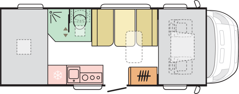 Adria Coral XL 600 DP imagen planta